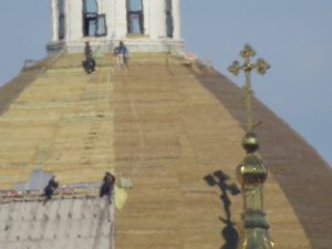 В Мариуполе произошло преображение самого большого купола города (ФОТОФАКТ)