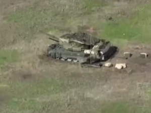 ЗСУ яскраво підірвали російський танк під Первомайським