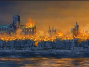 На Темзе сожгут деревянный Лондон 1666 года (ВИДЕО)