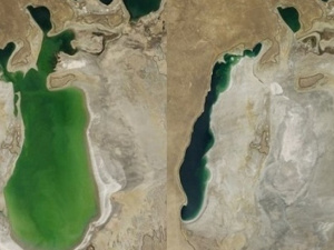 NASA показало, как высыхало Аральское море
