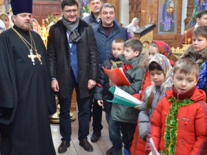 Рождество мэр Мариуполя встретил в Свято-Михайловском соборе